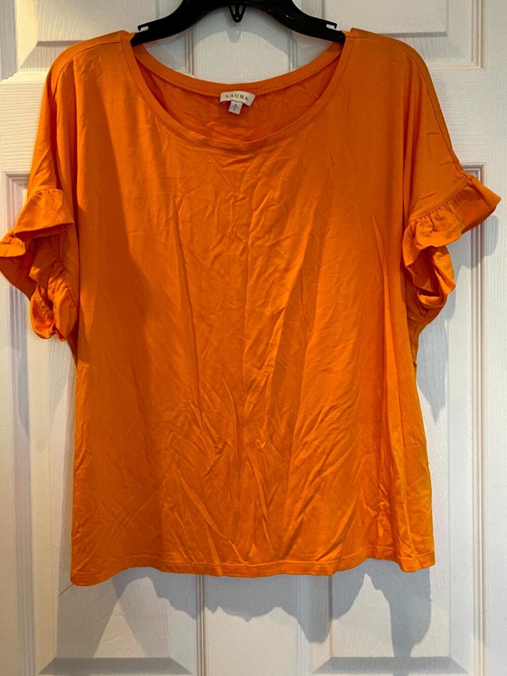 Laura, top, color orange, size L